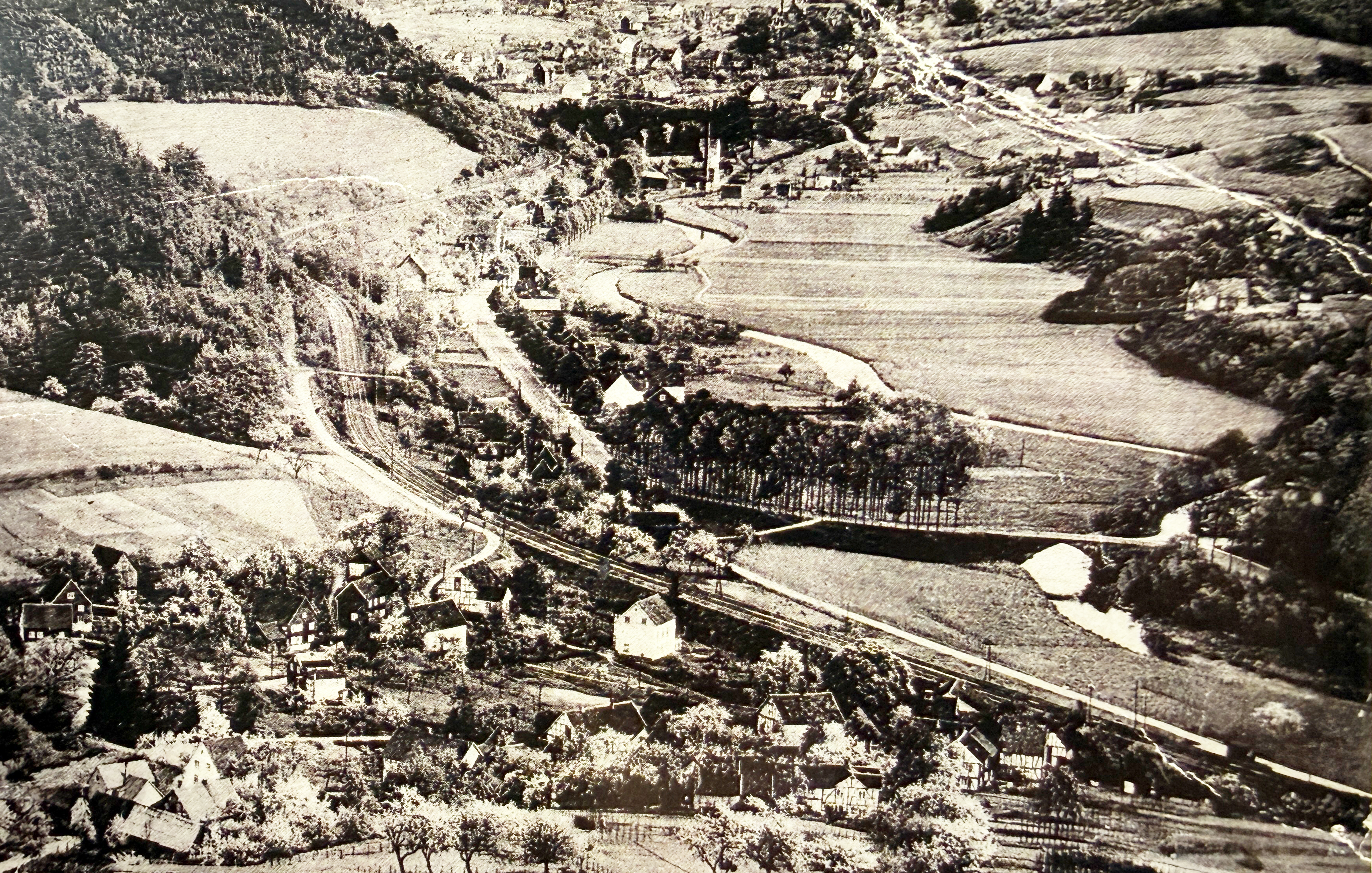 Historische Aufnahme Oesinghausen um 1900 – Bergisches Land